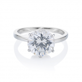 Buckley London Classic Six Claw Solitaire Ring CZR509 M