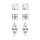 BUCKLEY LONDON Kensington Stud Trio Earrings Set