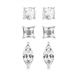 BUCKLEY LONDON Kensington Stud Trio Earrings Set