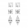 BUCKLEY LONDON Kensington Stud Trio Earrings Set