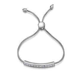 Ice Cube Friendship Bracelet - Silver