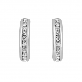 Shoreditch Hoop Earrings - Silver Model E2202